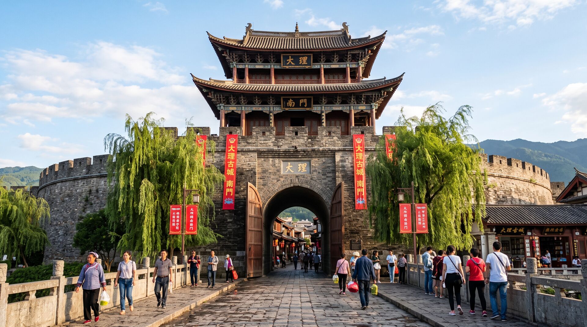 Le Tre Pagode del Tempio Chongsheng e il Centro Storico di Dali