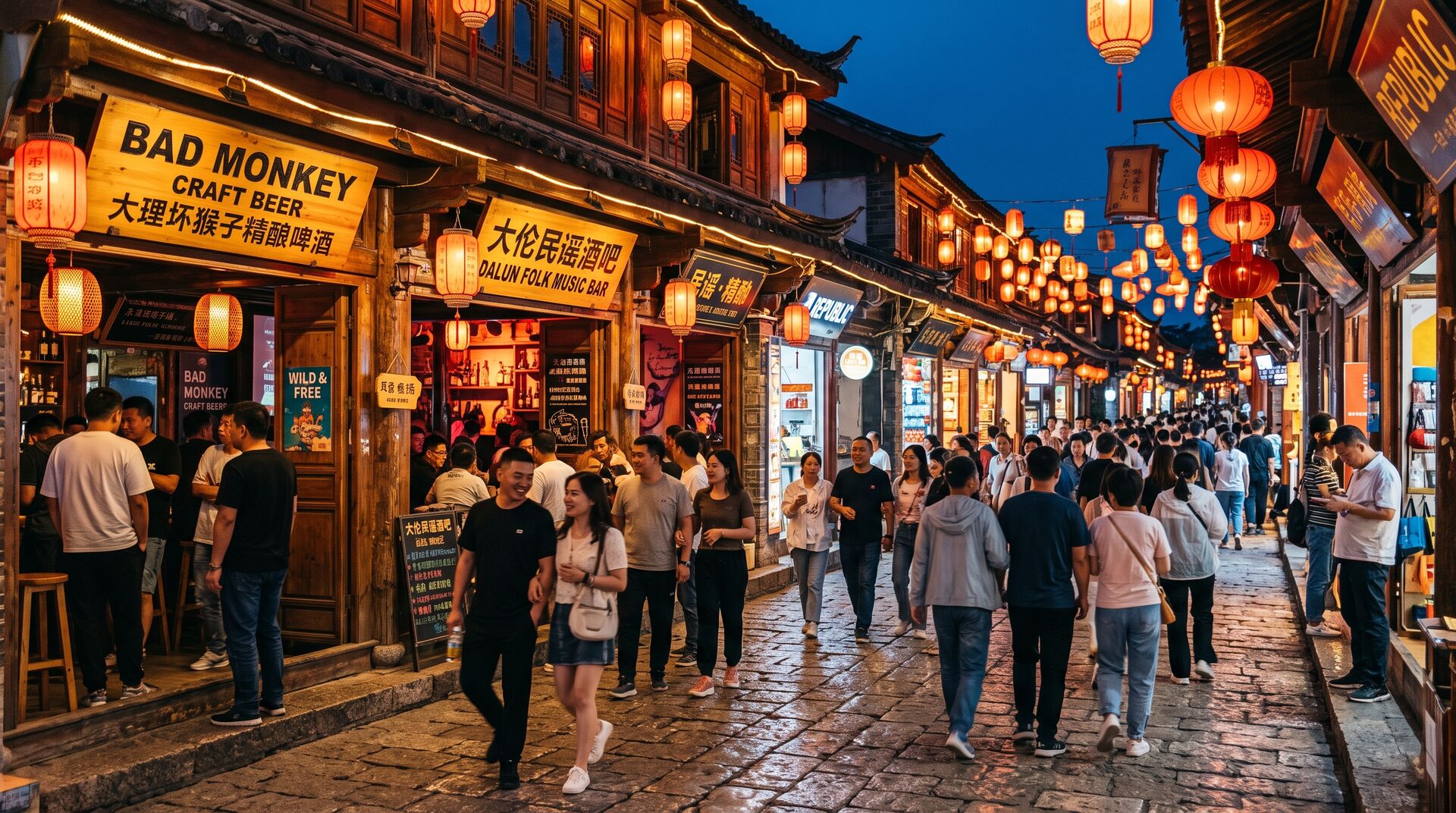 Le Tre Pagode del Tempio Chongsheng e il Centro Storico di Dali