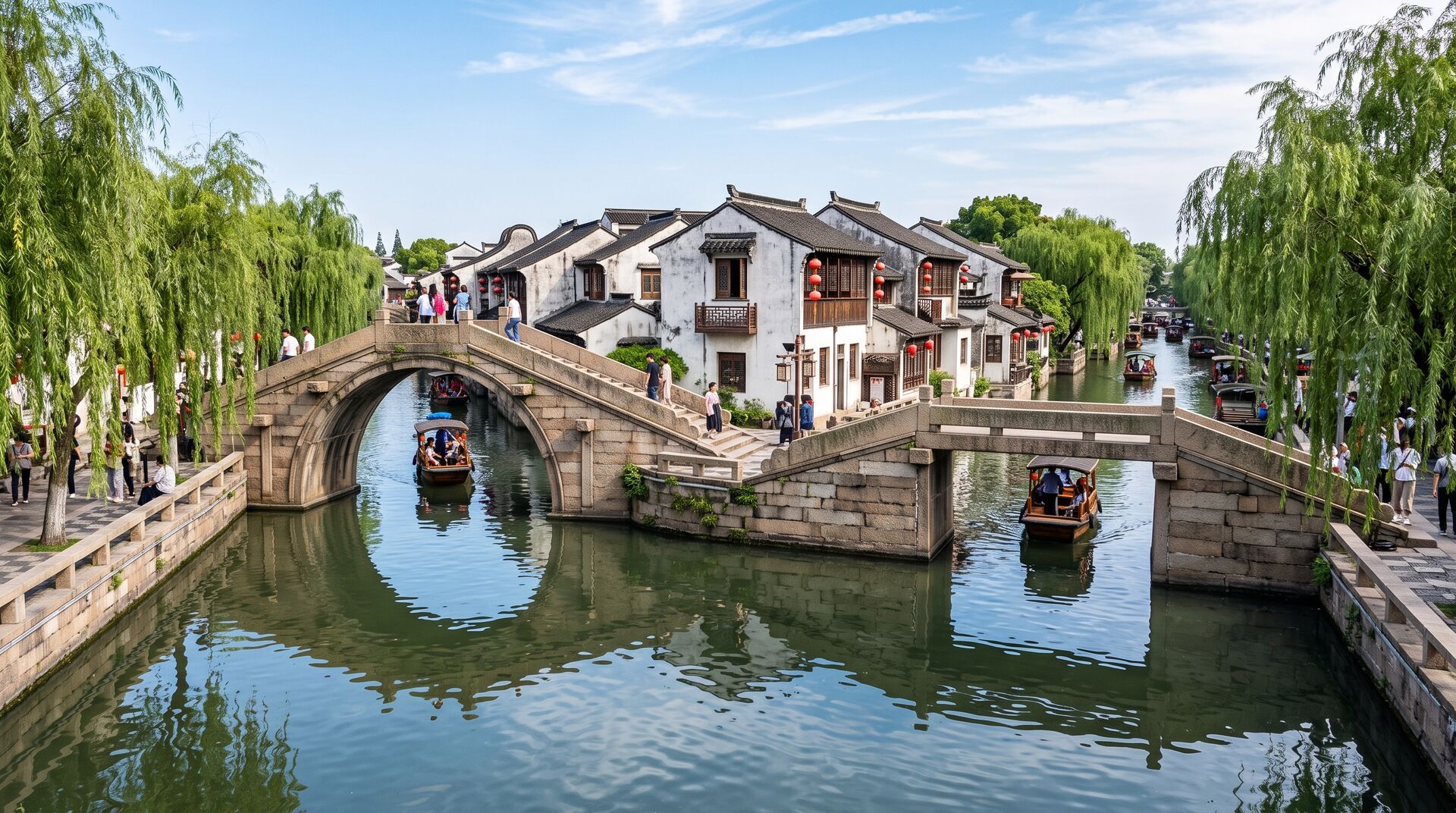 Zhouzhuang: Il Borgo dei Ponti Antichi, dei Doppi Ponti e delle Residenze Ming