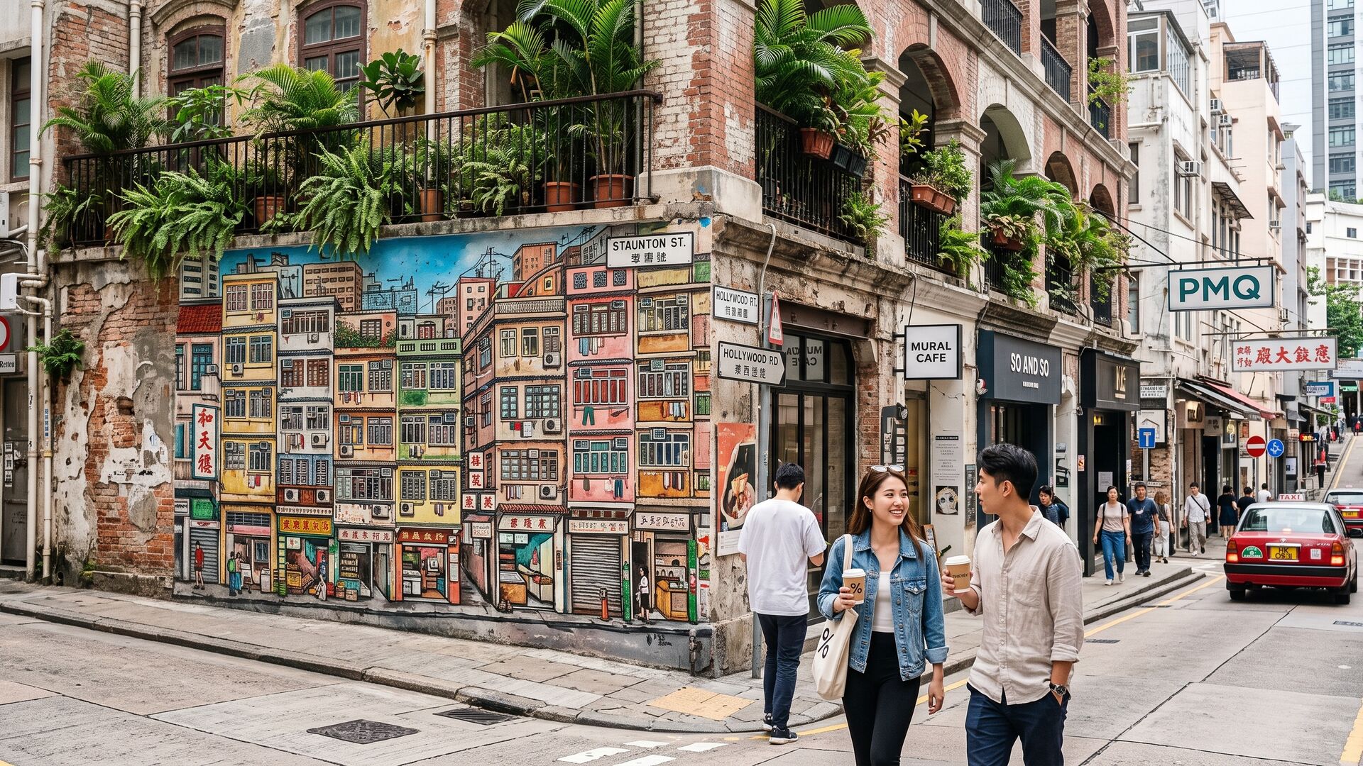 Central, SoHo e Mid-Levels: Tra la Scala Mobile più Lunga del Mondo, Street Art e Lan Kwai Fong