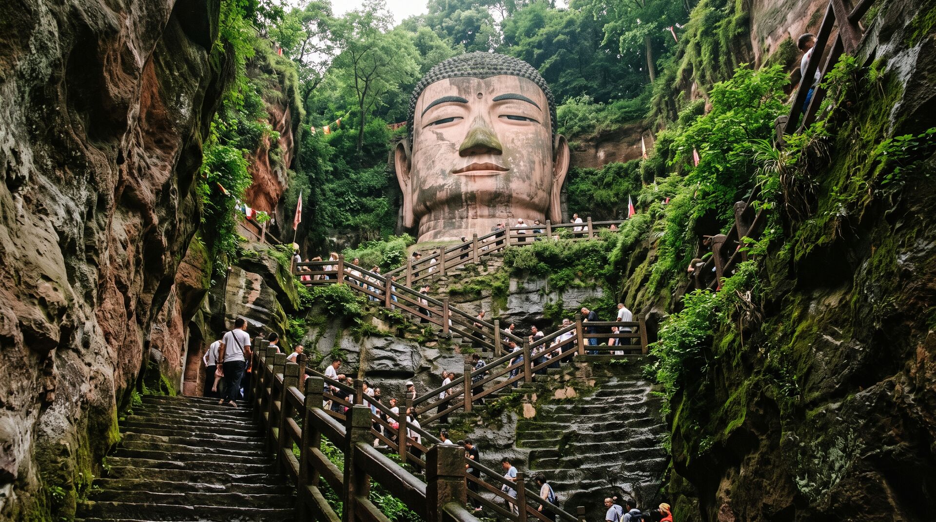 Il Grande Buddha di Leshan: La Statua di Pietra Scolpita nella Roccia Più Grande del Mondo