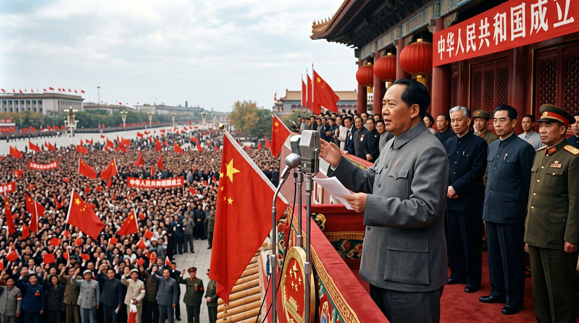 Mao Zedong e la Proclamazione della Repubblica Popolare: Dal Grande Balzo in Avanti alla Rivoluzione Culturale